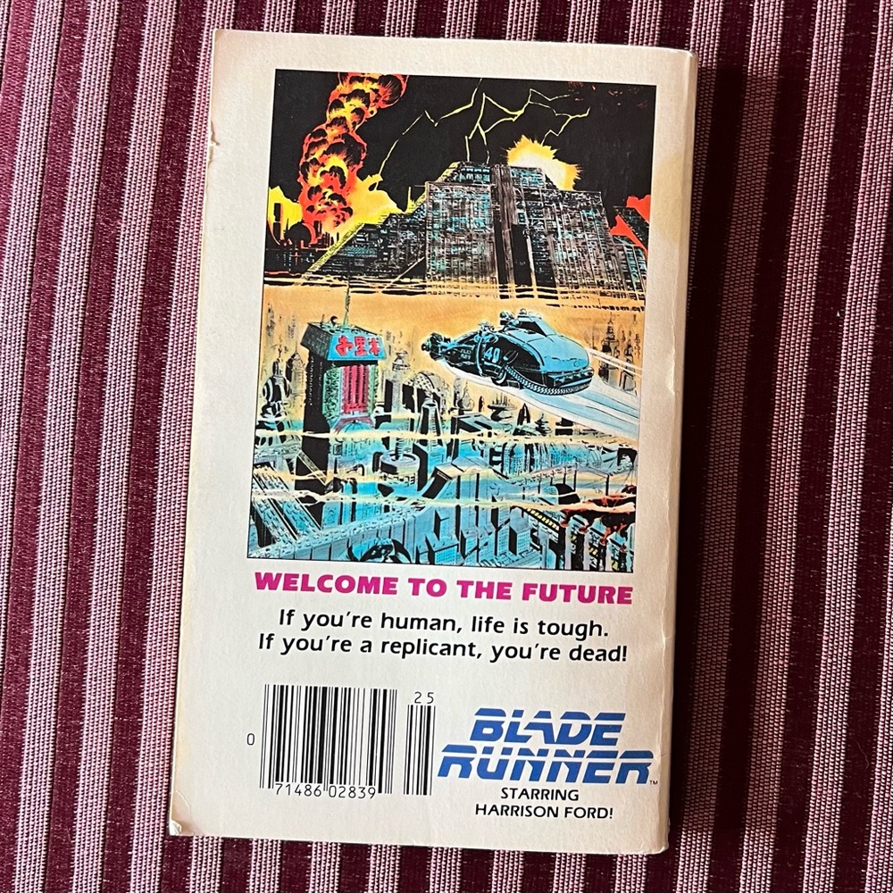 Vintage, First Edition 1982 Blade Runner Marvel illustrated paperback book - Picture 9 of 9
